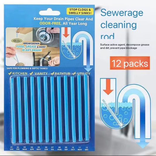 Agent de nettoyage et de déblocage des égouts domestiques