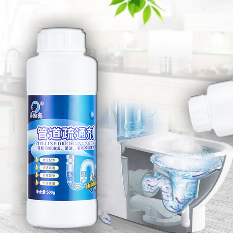 Nettoyant de Canalisations Cuisine Toilettes Évier, Poudre Dégraissante et Déboucheur de Tuyaux