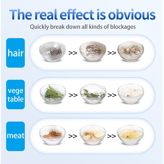 Nettoyant de Canalisations Cuisine Toilettes Évier, Poudre Dégraissante et Déboucheur de Tuyaux